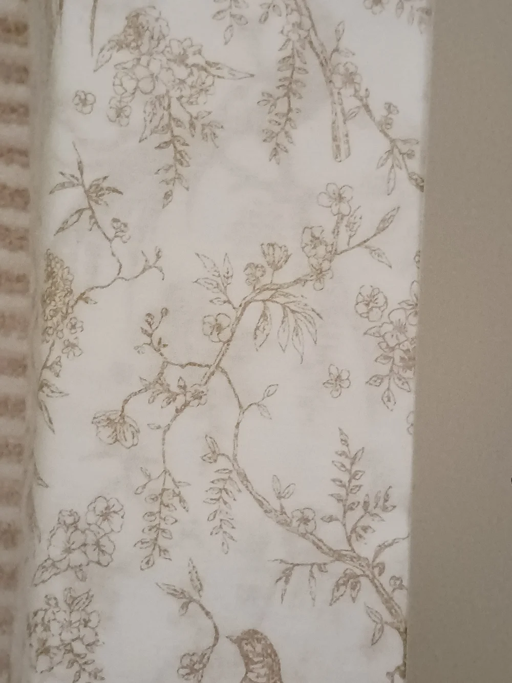 Martha Stewart King Sheet Set Birds Floral Nature 100% Cotton